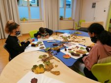 Basteln Gruppe Tisch